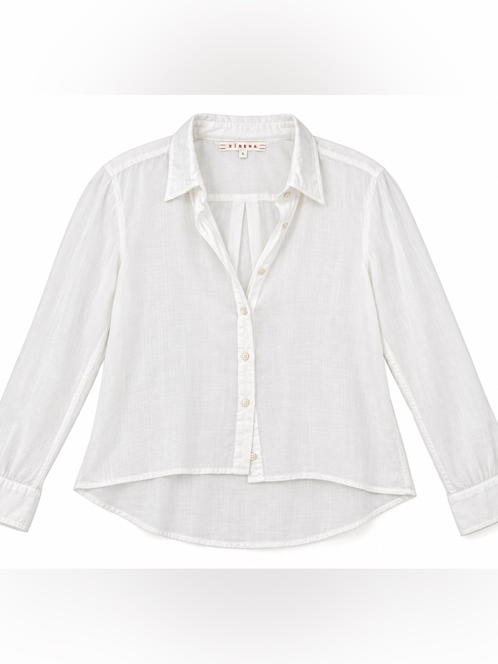 Xirena White Lightweight Button Down Shirt Size Small